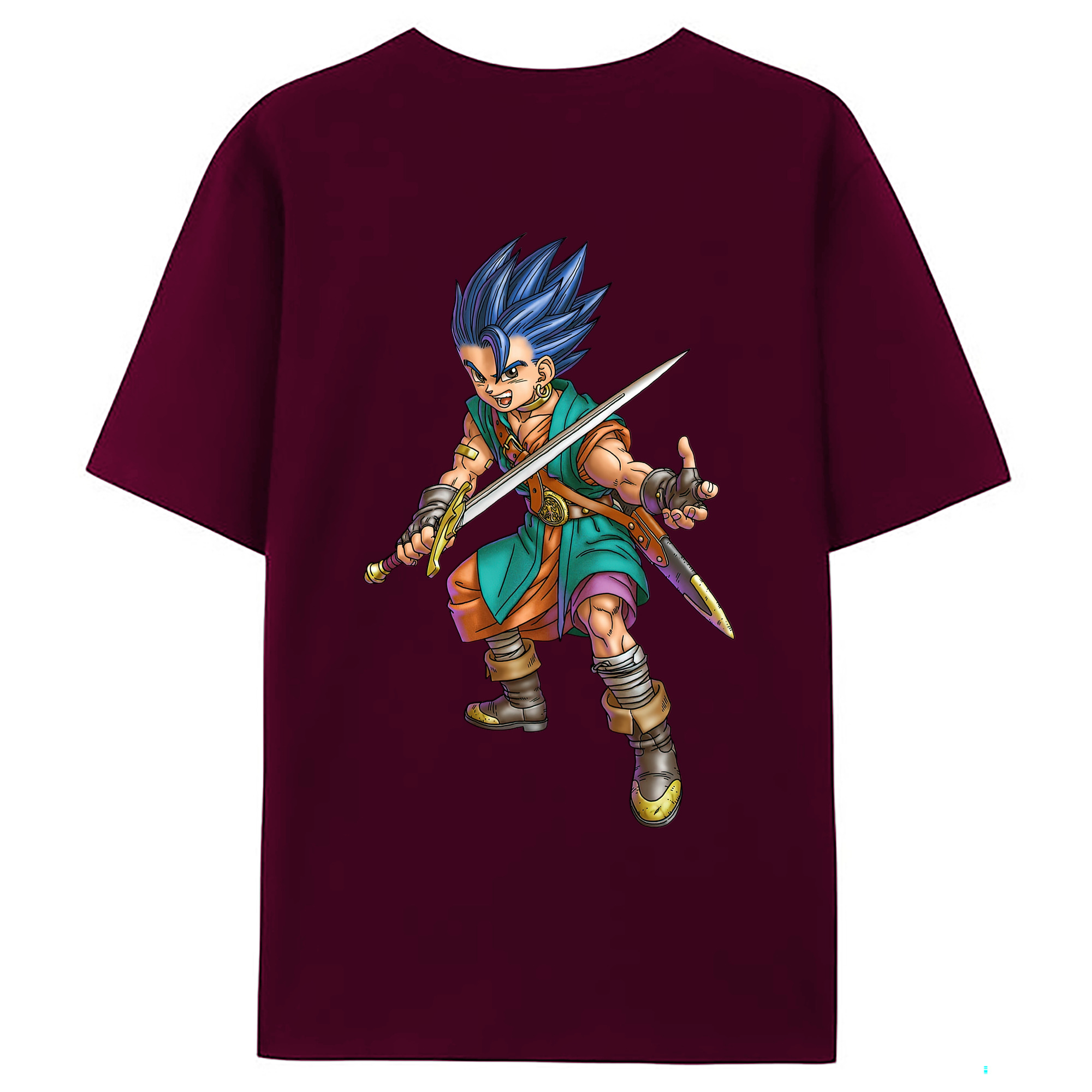 （画像用） ドラゴンクエスト Doragon Kuesuto Dragon Quest レディース半袖Tシャツ(バックプリント)